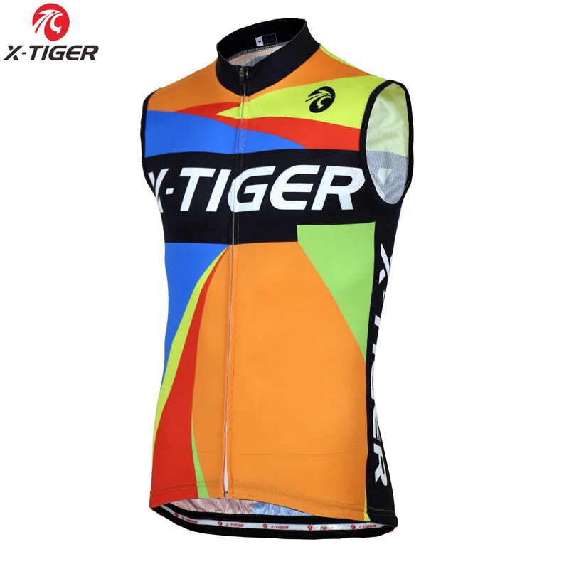 

X-Tiger Rompi Bersepeda Polyester MTB Pakaian Bersepeda Tanpa Lengan