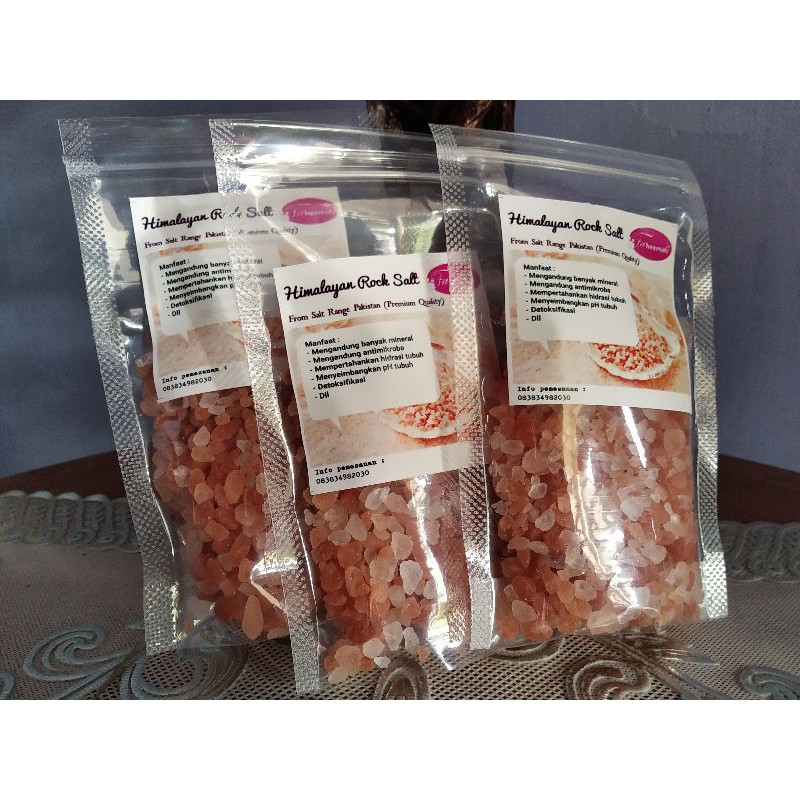 

garam himalaya rock salt / garam kesehatan / himsalt / garam himalaya coarse / pink salt