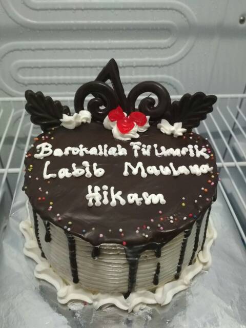 

Cake ultah coklat ganache simple/brownis/Blackforest/rainbow cake