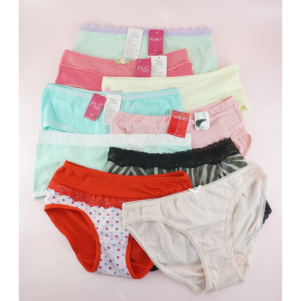 Celana Dalam Wanita / Panty Branded Underwear Mix Bbrand S1000