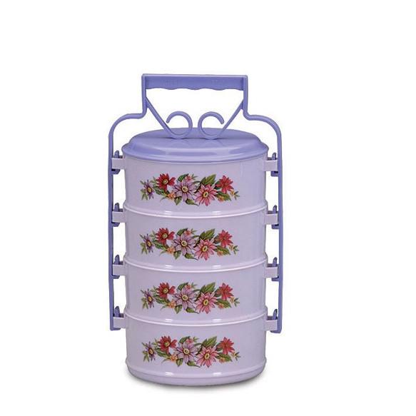 R 10 Food Carrier 15 Cm 4 Stacks Lion Star Rantang Plastik Susun 4 Lion Star ひ Shopee Indonesia