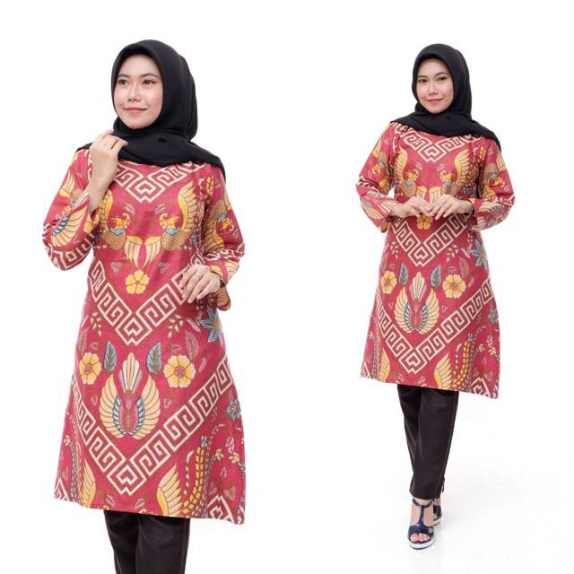 Baju batik tunik terbaru