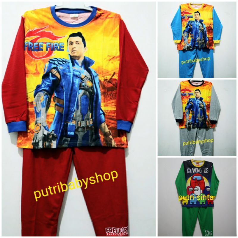 Setelan Anak Laki Panjang - Panjang JUMBO/ Baju Anak Laki Panjang /XL 2XL 3XL/10   - 12 TAHUN |