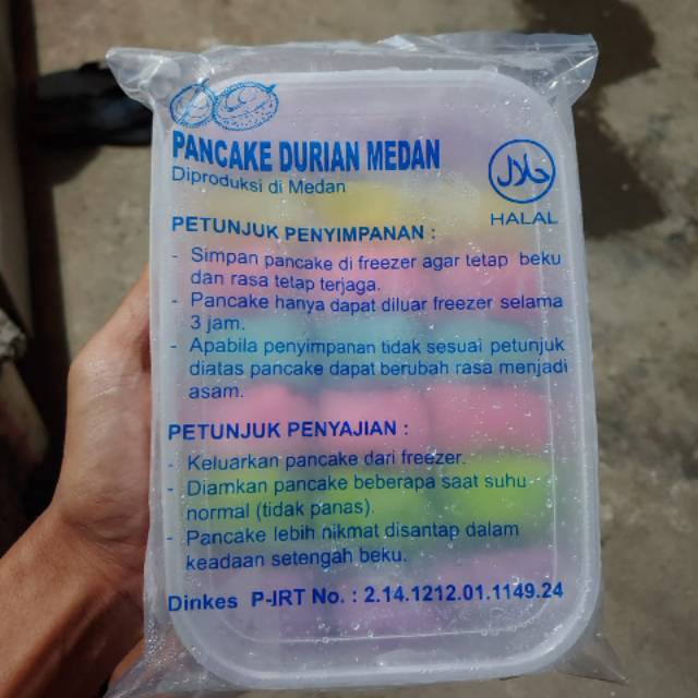 

Pancake Durian Rainbow - Hijau Kuning