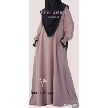 kereeen bgt abaya Turki tangan Smoke remaja kekinian lagi hrg promo dg saku samping