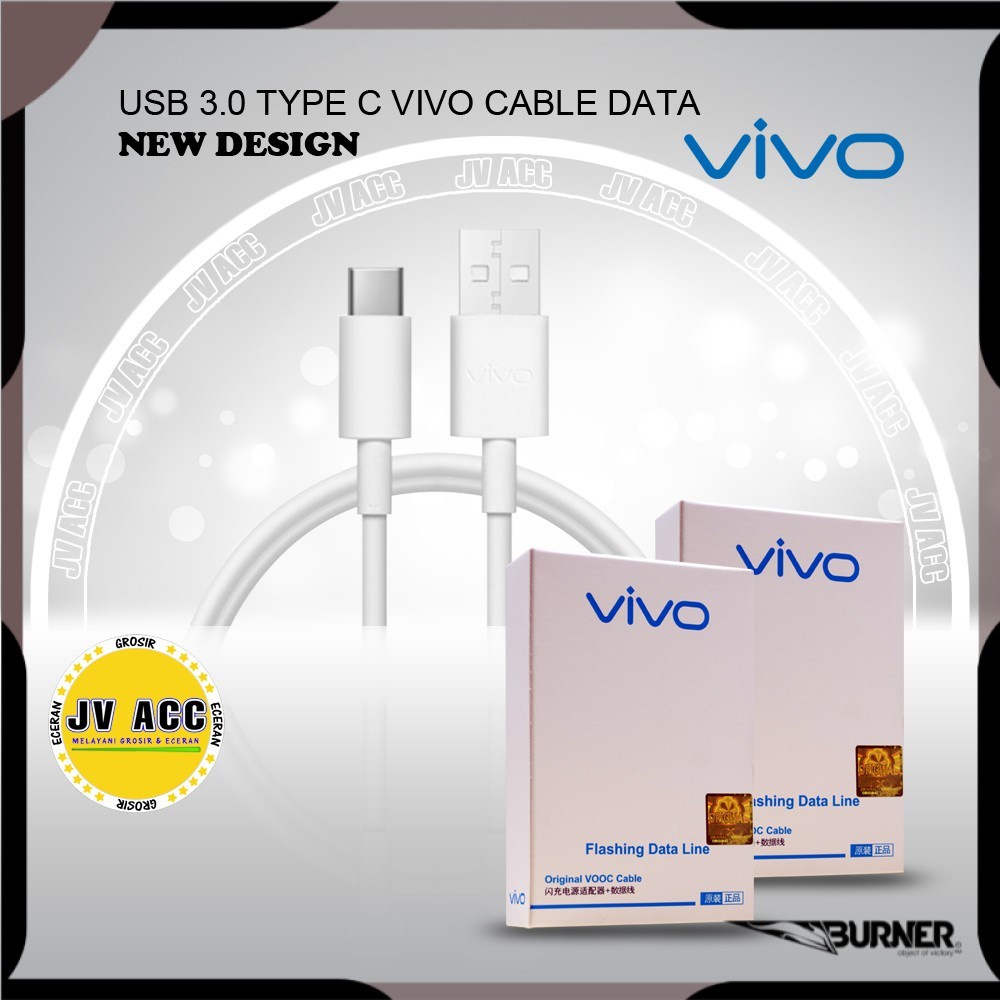 USB 3.0 TYPE C VIVO CABLE DATA KABEL DATA CHARGER PENGECAS VIVO ORIGINAL NEW DESIGN