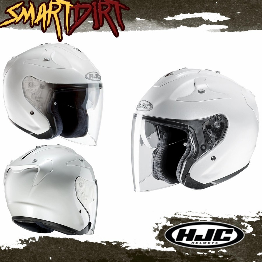 HELM HJC FG JET WHITE HELM HALF FACE HJC ORIGINAL