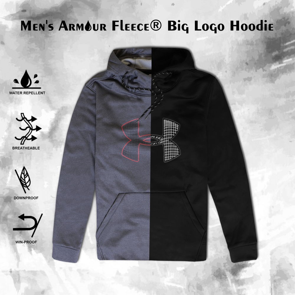ua big logo hoodie