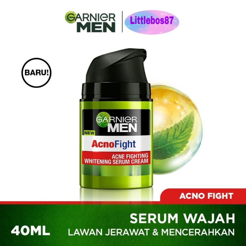 Garnier Men Serum 40 ml Acno Fight Acne Fighting Brightening Cream Skin Care 40ml