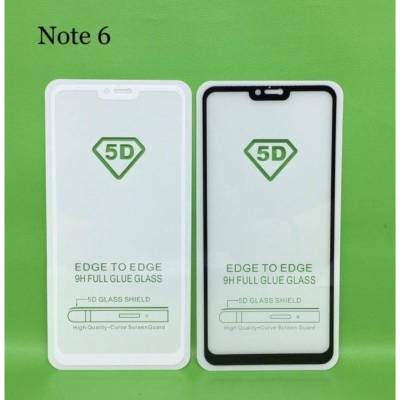 TEMPERED GLASS FULL LEM XIAOMI REDMI NOTE 6 - BC