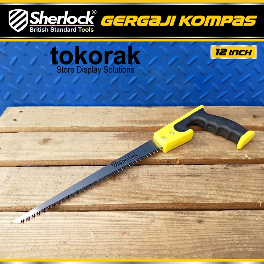 GERGAJI KAYU 12 INCH SHERLOCK GERGAJI KOMPAS COMPASS GERGAJI SERBAGUNA