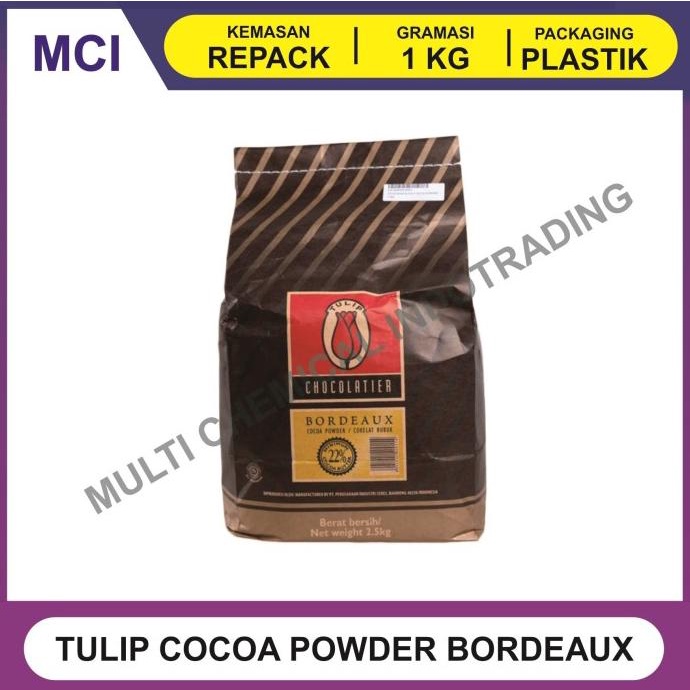 

TULIP BORDEAUX COKLAT BUBUK / COCOA POWDER 1 KG ---NEW---