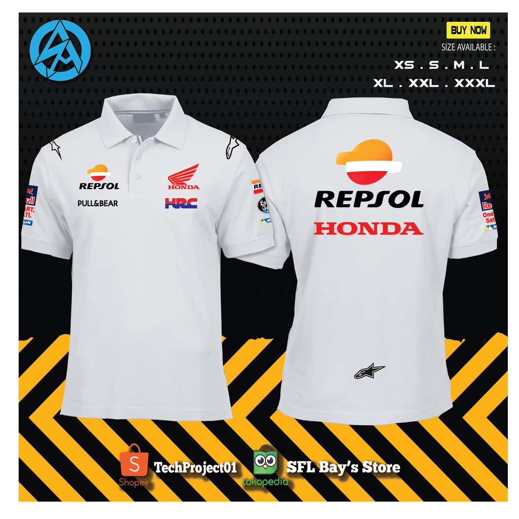 New Polo Shirt Repsol Honda Team 2021 Best Quality Pria Wanita