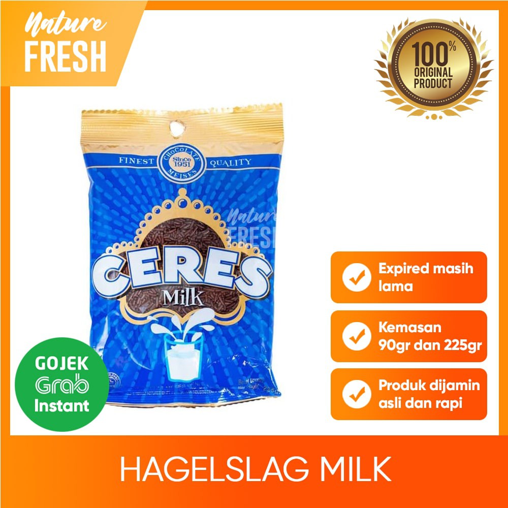 Ceres Hagelslag Chocolate Meises Original - Milk - Festive - Meses Ceres Coklat Tabur