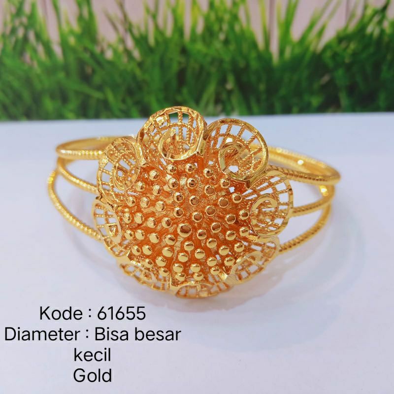 Gelang perhiasan xuping /Gelang Rose kendari warna gold 24k tidak mudah luntur tidak karat