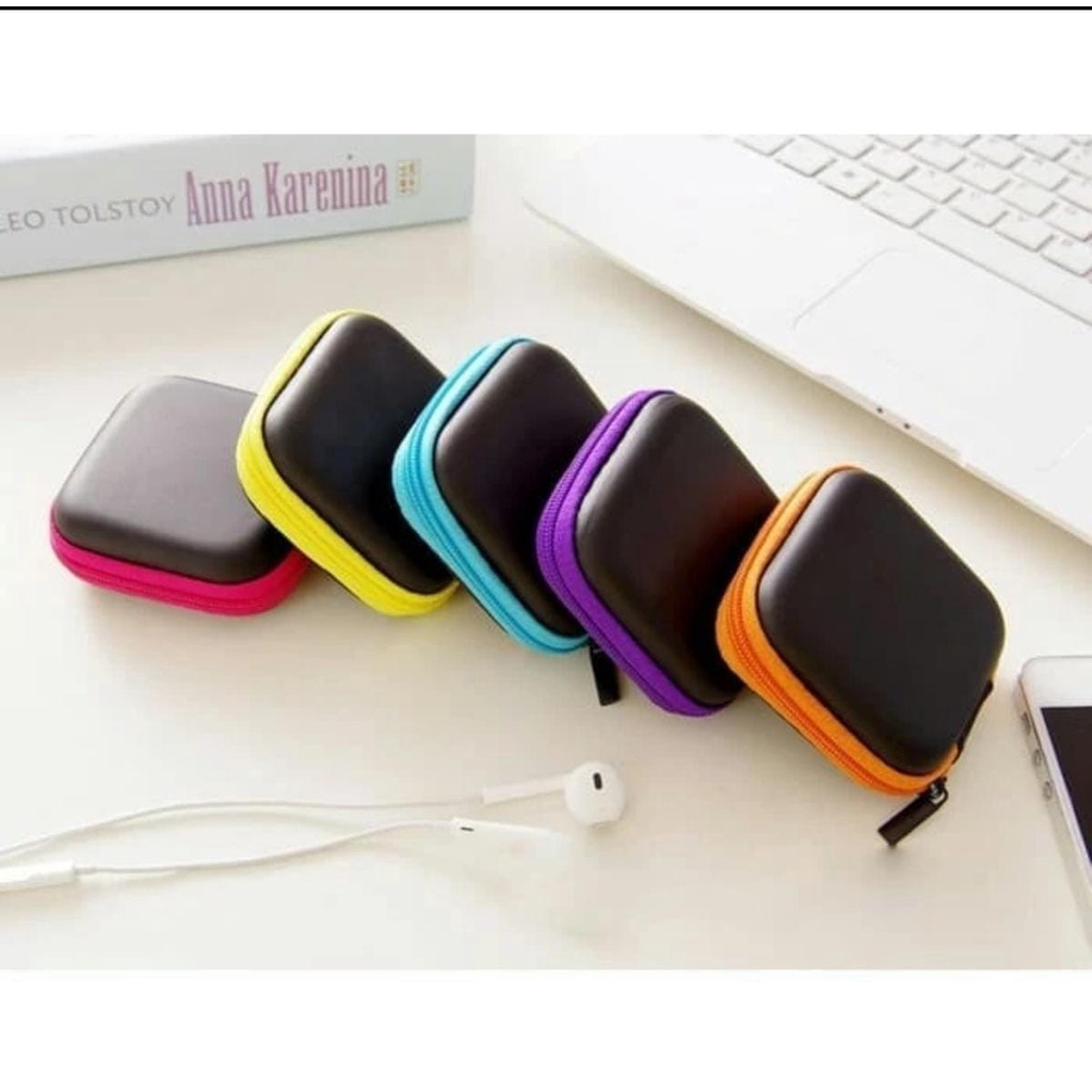 Organizer Wadah headset box dompet tempat kotak handsfree earphone Bag