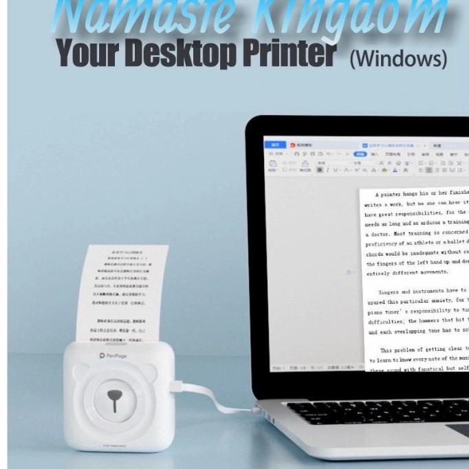 

Peripage A6 Mini Thermal Printer Label Bluetooth Pocket Printerkecil