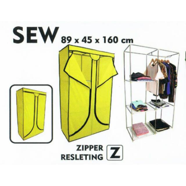 Lemari kain lemari pakaian lemari portable