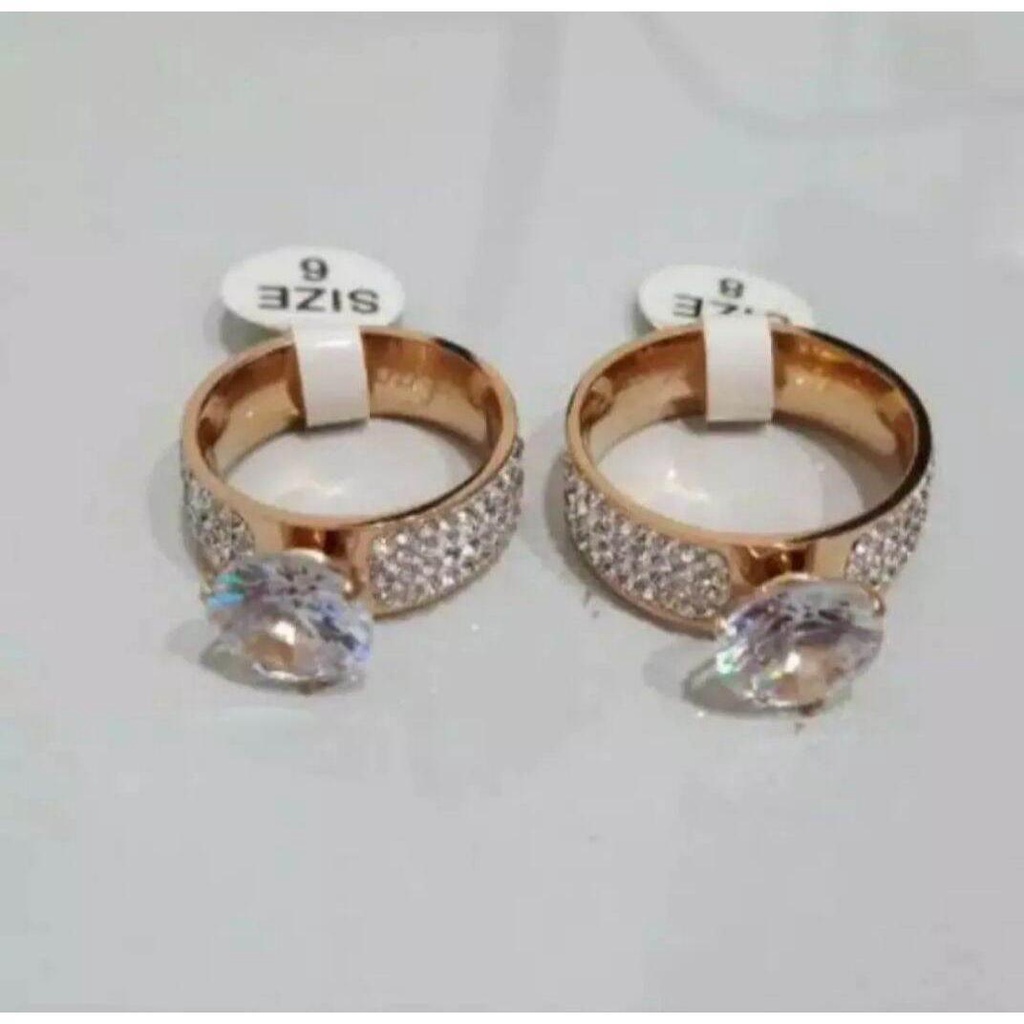 CINCIN PERMATA TITANIUM PERHIASAN WANITA