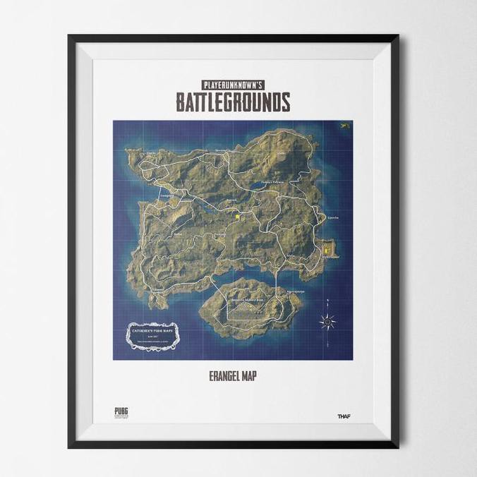

PROMO TERMURAH Poster Peta PUBG PAKET LENGKAP (4 MAP) Limited - UKURAN A3 AP165