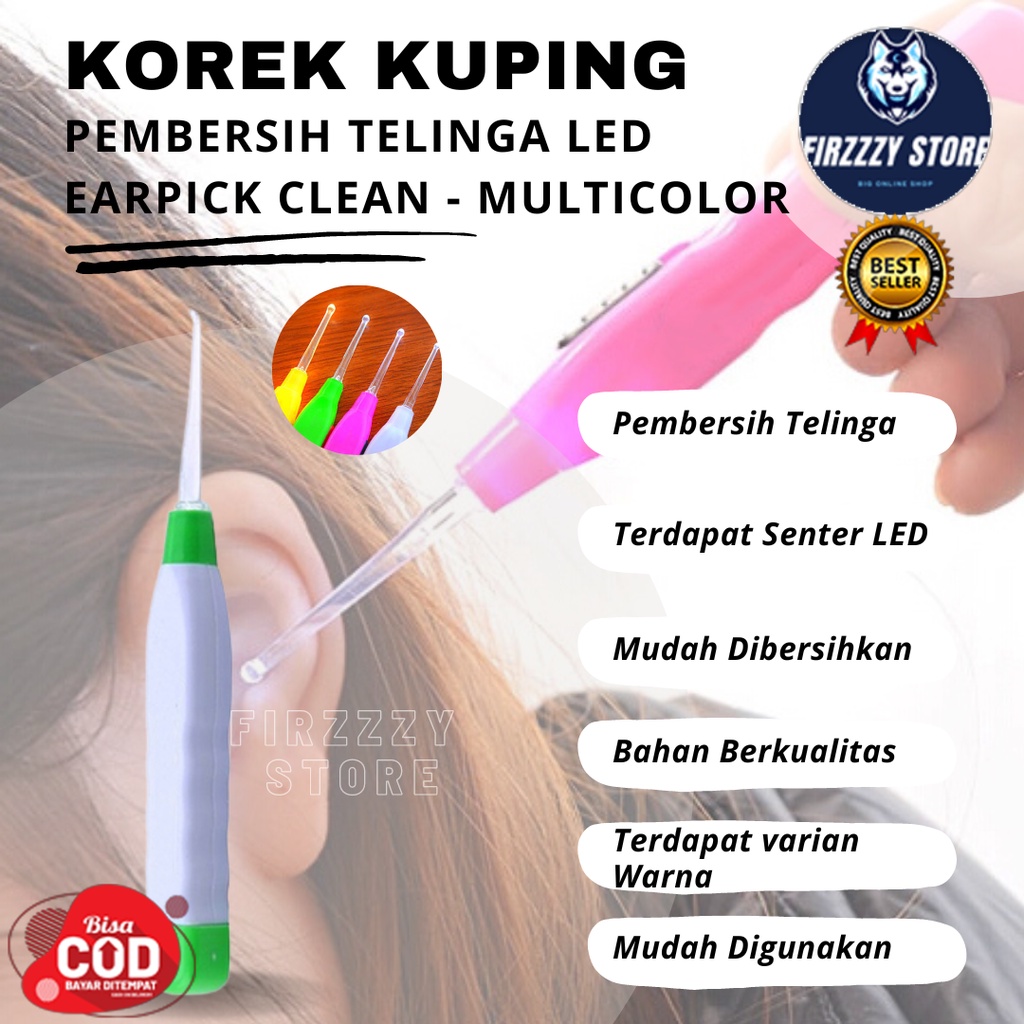 Korek Kuping Pembersih Telinga LED Earpick Clean