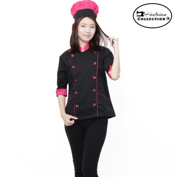 Baju Koki Wanita Baju Masak Baju Chef Wanita Seragam Koki