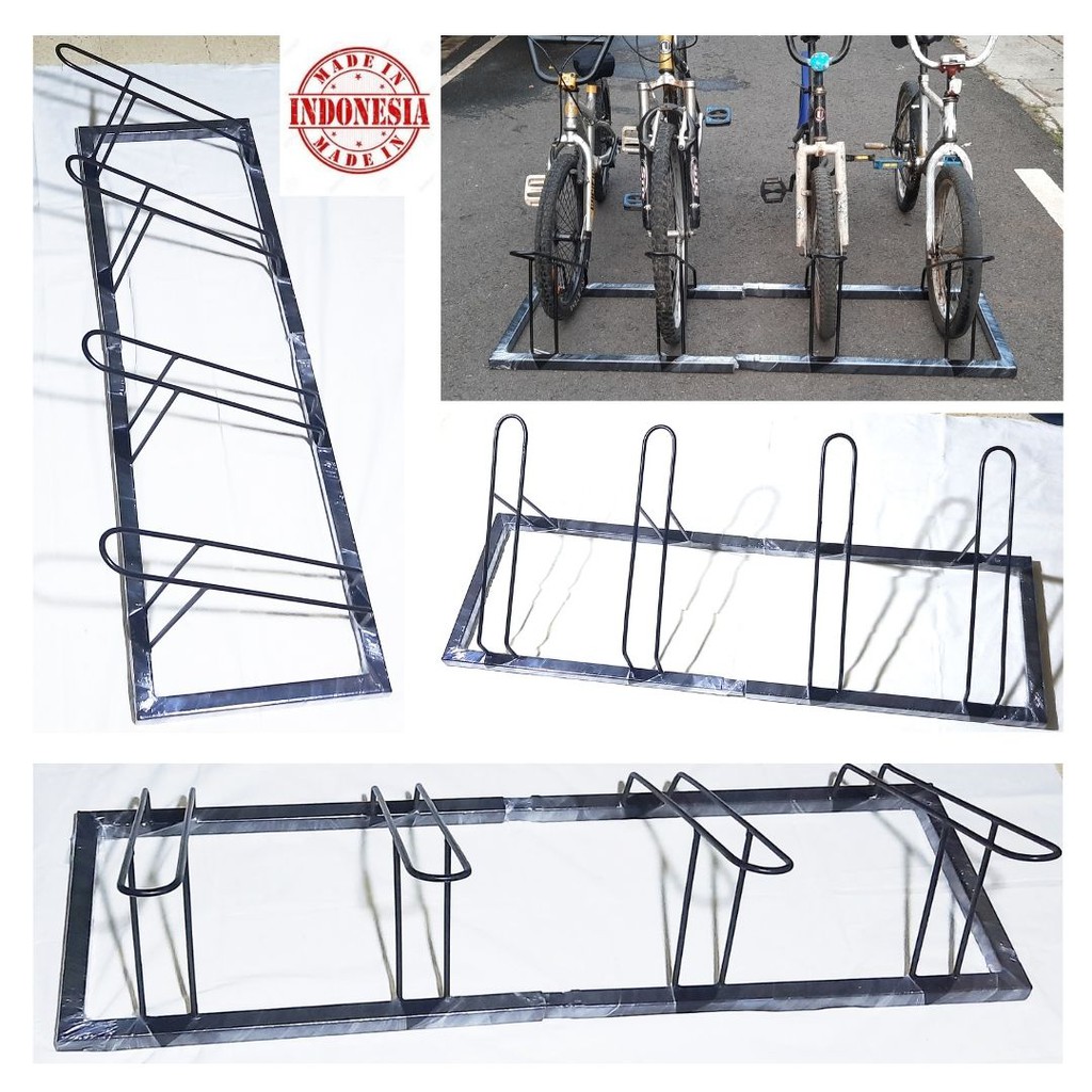 Standar Parkir 4 Sepeda Besi Kotak Bike Stand Paddock 4 Universal 101105