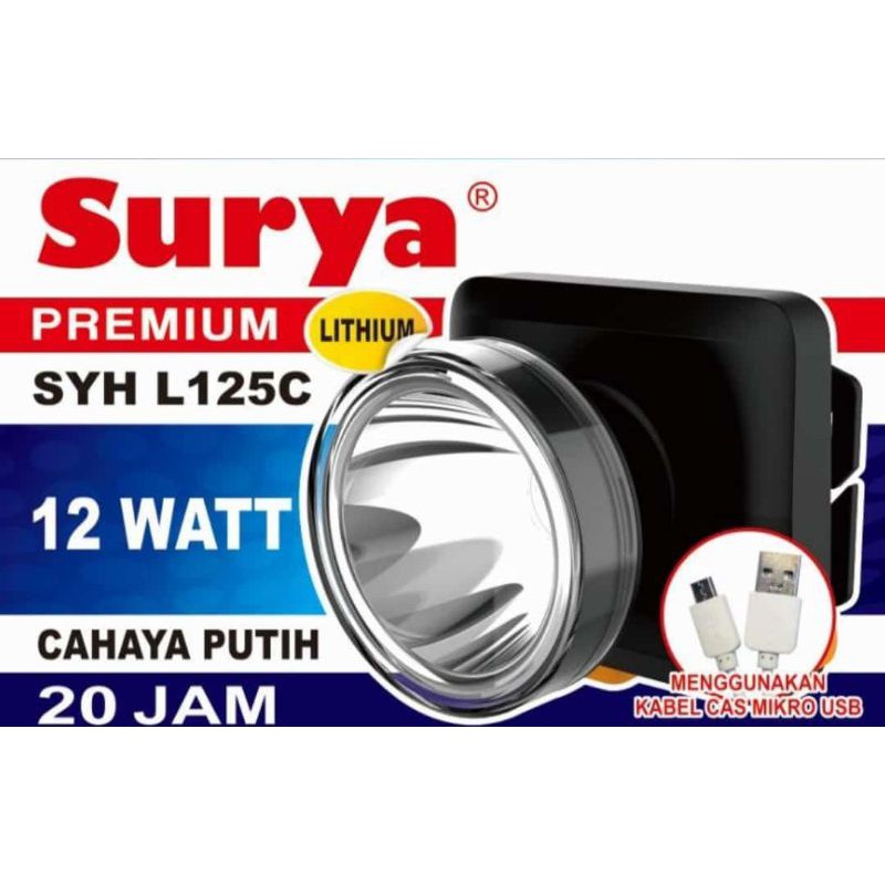 senter kepala premium Surya