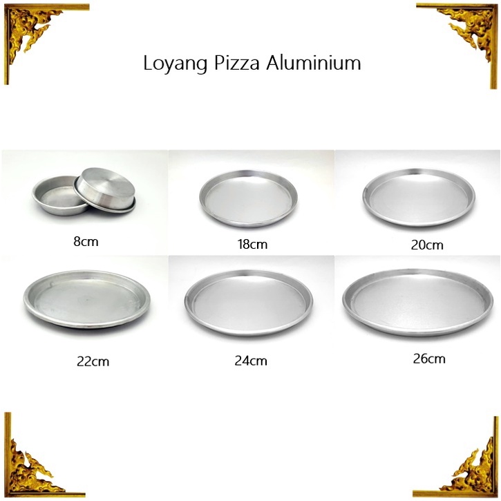 GROSIR Loyang Pizaa Mini Aluminium 8cm 20pcs/30pcs/40pcs