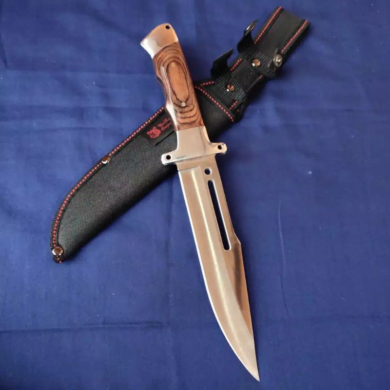 PISAU BOWIE HUNTING TACTICAL SERBAGUNA