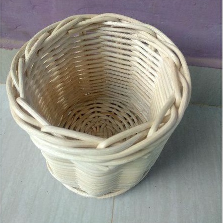 keranjang rotan bulat parcel sovenir murah ukuran 15 X 15 X 15 cm