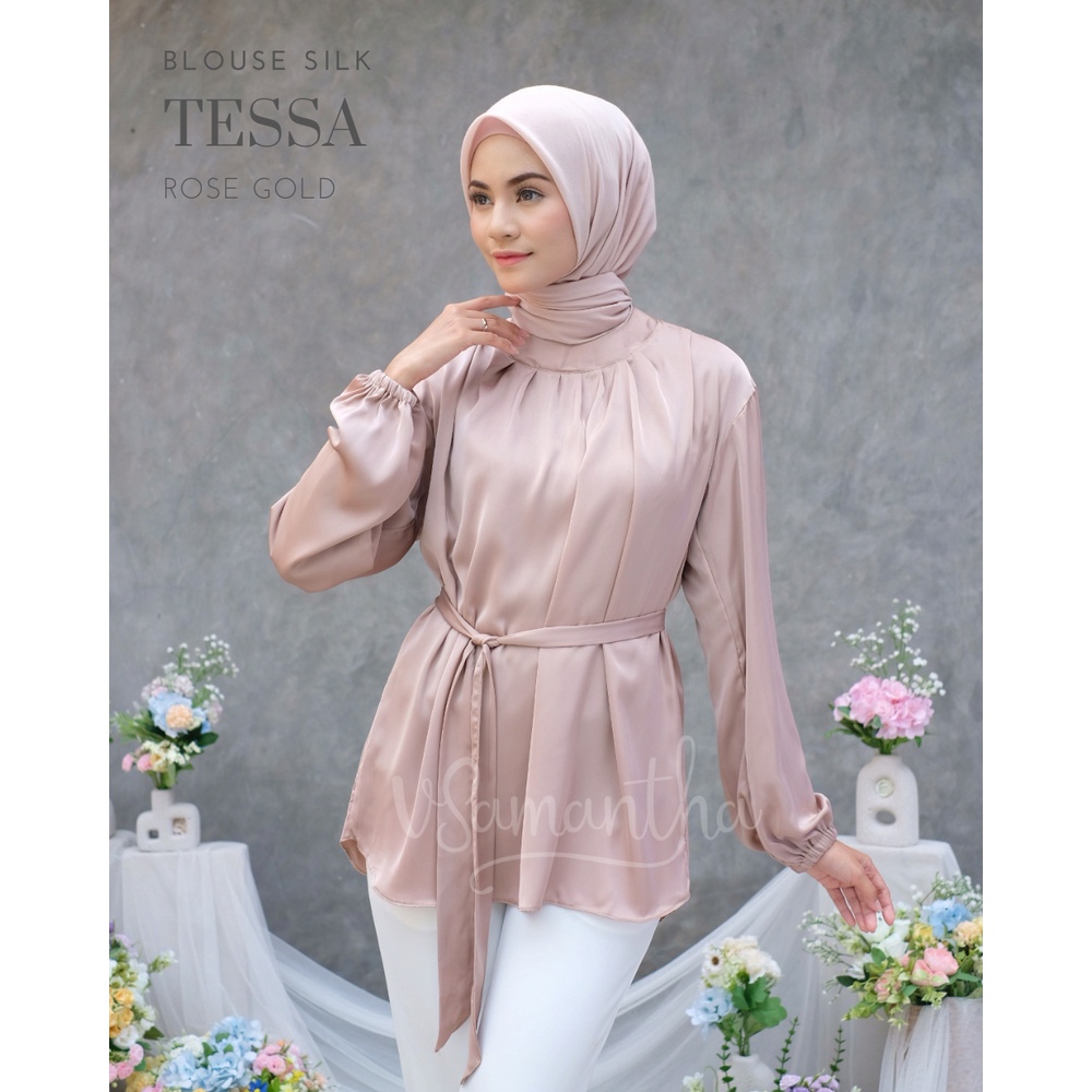 Blouse Silk Tessa / Top / Atasan