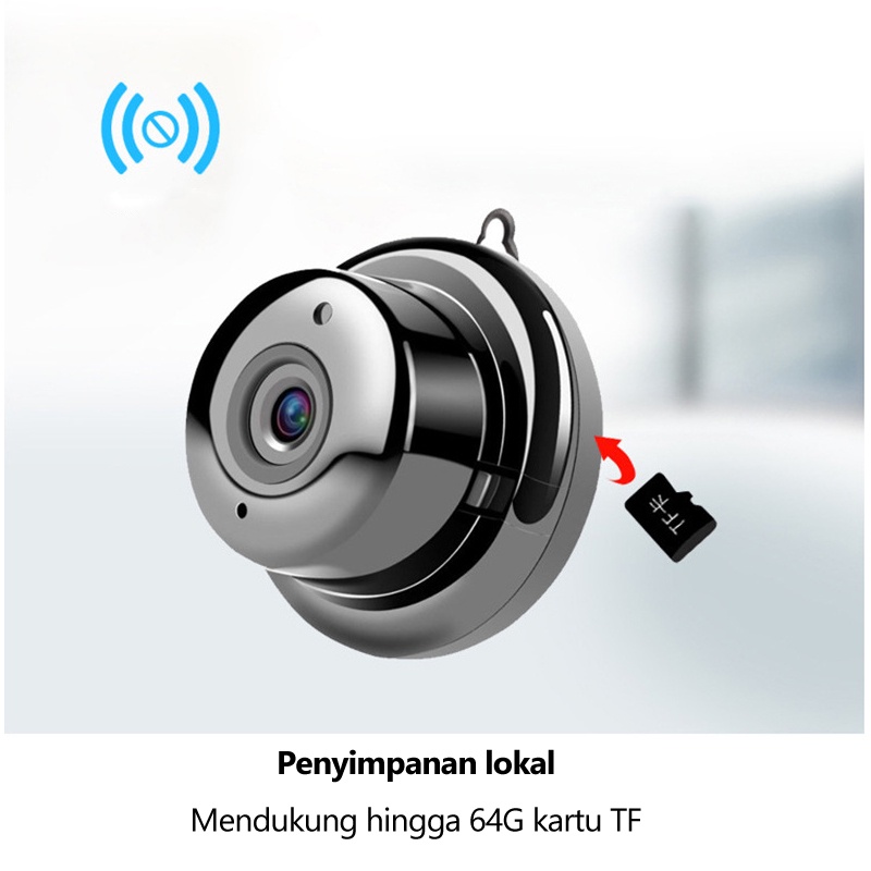 Mini Camera CCTV Kamera IP WiFi Camera HD 1080P Spy Indoor Security Monitor Home Security Camera Wireless CCTV Surveillance IP Camera , Panoramic Night Vision , Sound & Human Detection , Smart Tracking , 2 Way Audio , Video Recorder-3