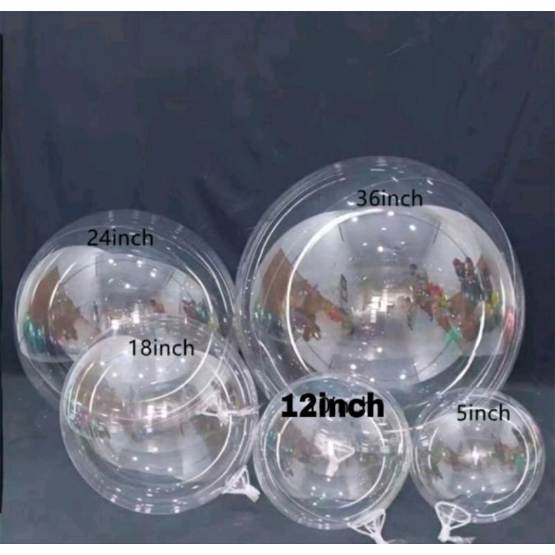 Balon PVC transparant buket balon balon bening