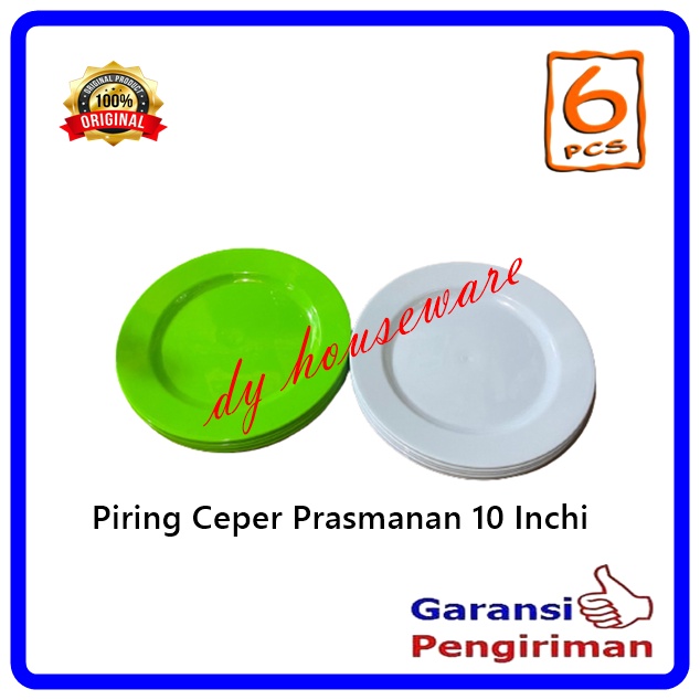 Piring Ceper 10 Inchi Piring Katering Prasmanan Silver ( 6 Pcs )