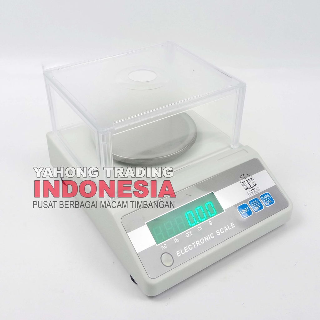 Timbangan Digital 600g Akurasi 0.01g YHG YH-602R Timbangan Emas Obat Bubuk Serbuk