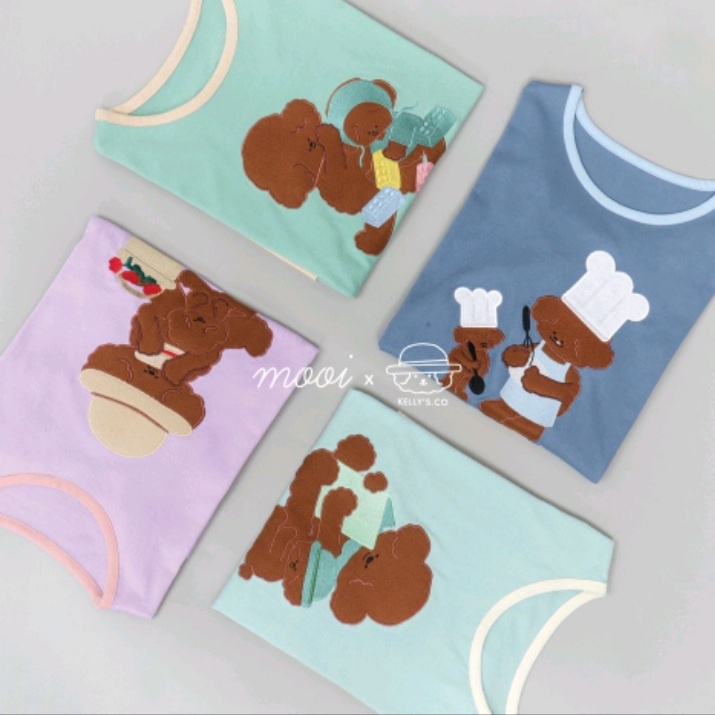 Mooi x Kellysco Twin Pocket Tee 1-5 tahun Anak dan Ibu ( Mom / Wanita ) CBKS