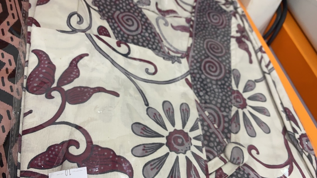 Atasan Blouse Batik Wanita Lengan Panjang Model Kimono Bahan Katun Stretch, 262 Ara#