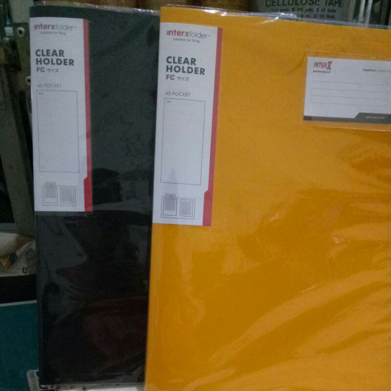 

Clear Holder/Dokumen Keeper INTERX Folio(40 lembar)