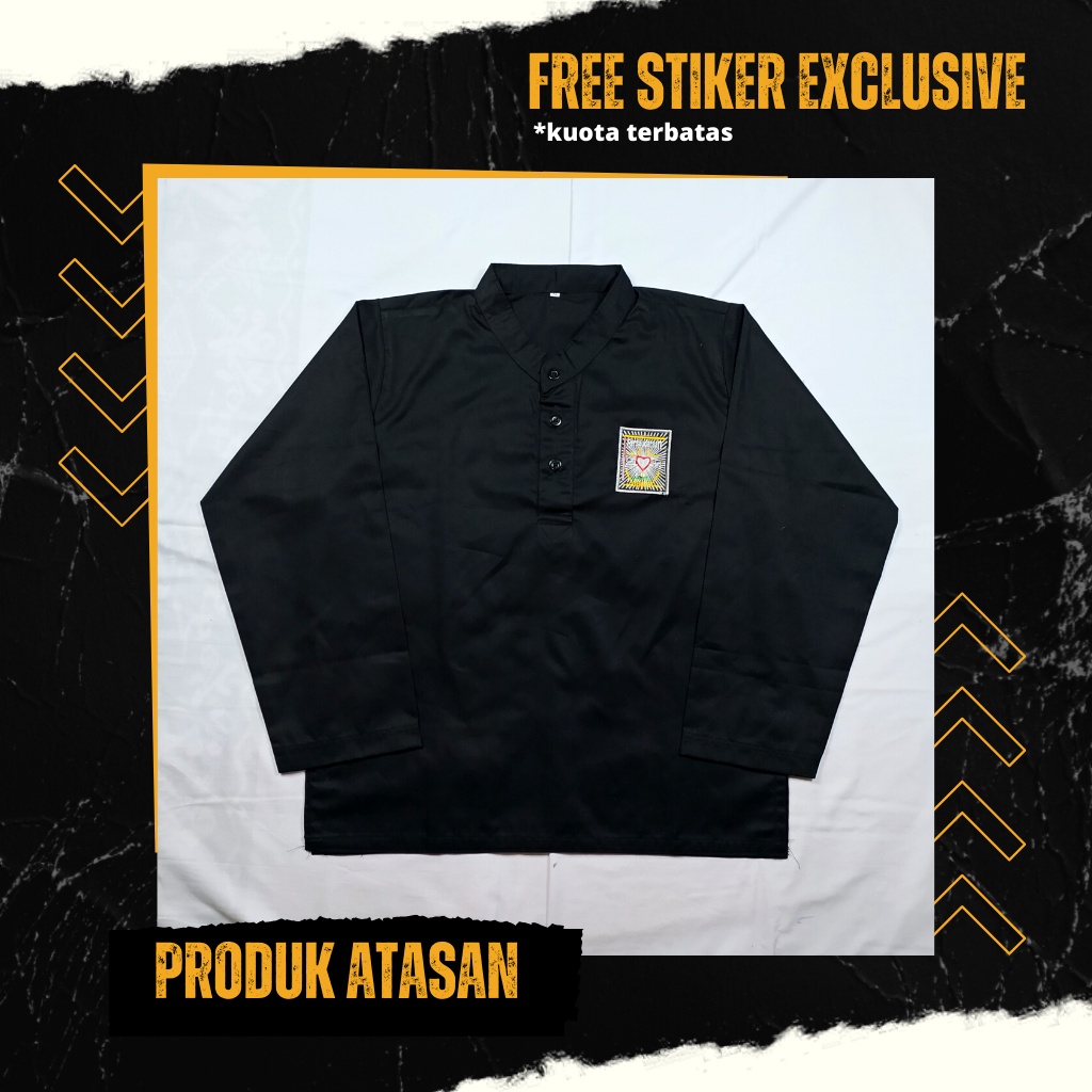 Baju Silat Sakral Siswa PSHT Kancing Bahan Nagata Drill