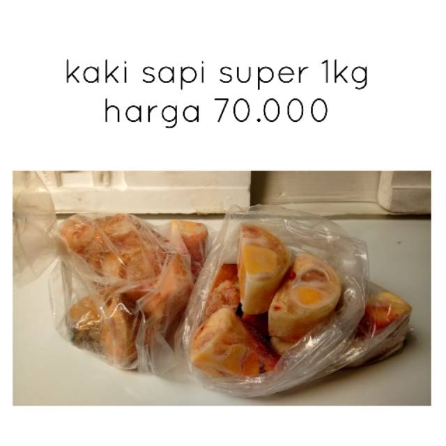 

Kaki sapi 1kg Bekasi