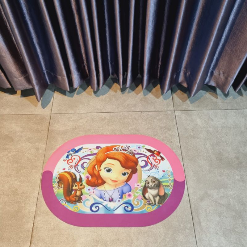 Keset Karakter Kamar Mandi 60cm x 40cm / Keset Kamar Kartun / Keset Anti Slip / Keset Kaki Murah / Lap Kaki Tidak Licin