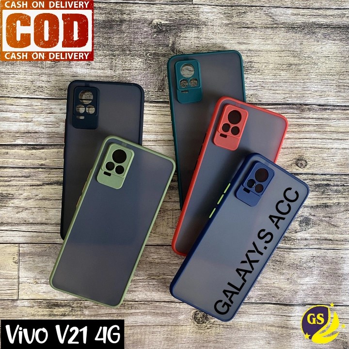 Vivo V21 4G 5G Y51 Y53S Y51A V20 SE V15 Pro Y71 Y53 Y91 Y93 Y95 Y91C Soft Case Dove Matte Colored Transparan