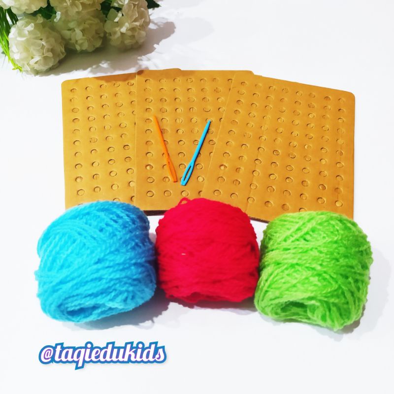 

paket menjahit untuk anak /lacing card set