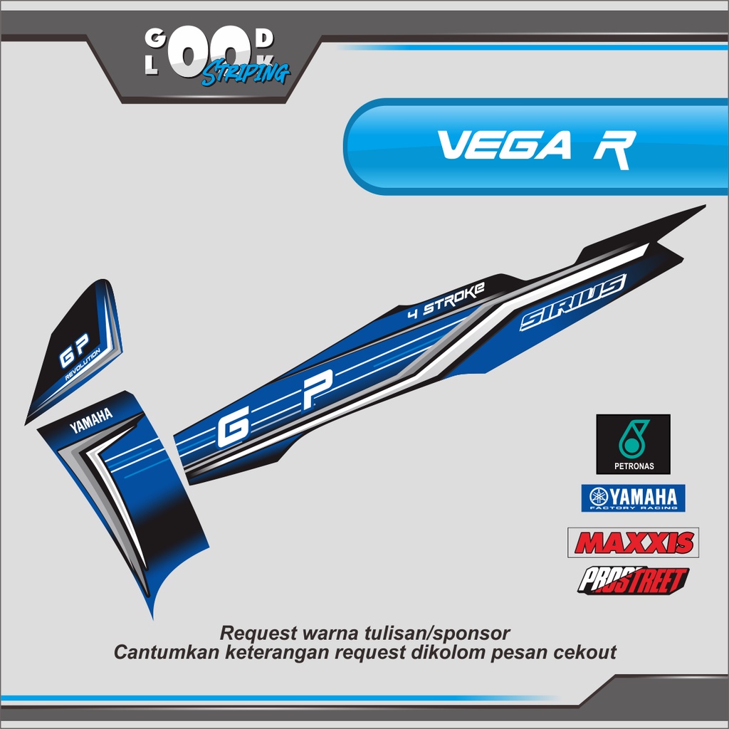 STRIPING STIKER YAMAHA VEGA R NEW SIRIUS GP 1