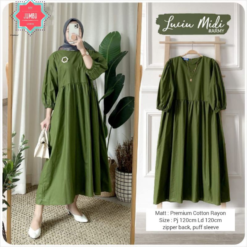 PROMO LUCIU MIDI DRESS JUMBO LD 120