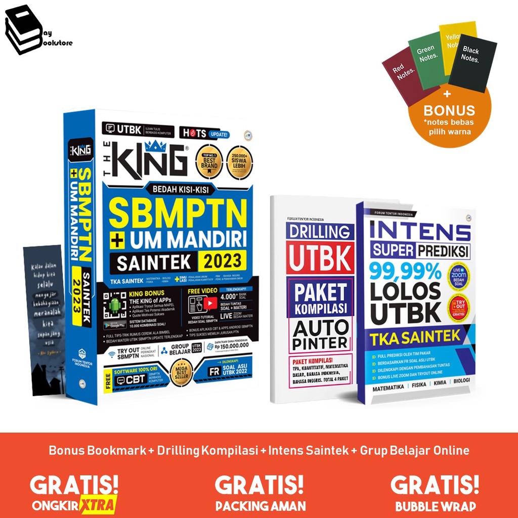 BUKU SBMPTN UTBK SAINTEK 2023 THE KING BEDAH