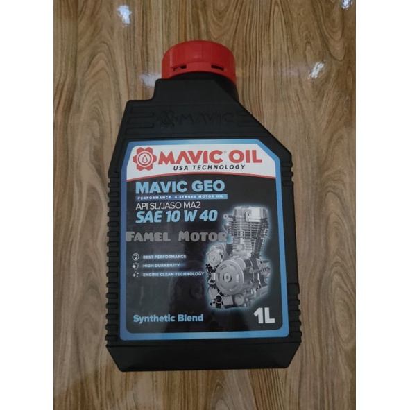 MAVIC OIL MAVIC GEO API SL JASO MA2 SAE 10 W 40 OLI MAVIC 4 TAK 1L