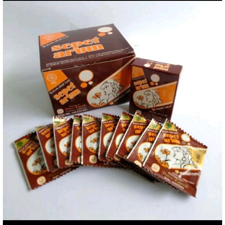 bubuk cebok wangi sepet arum 1 box isi 100sachet original