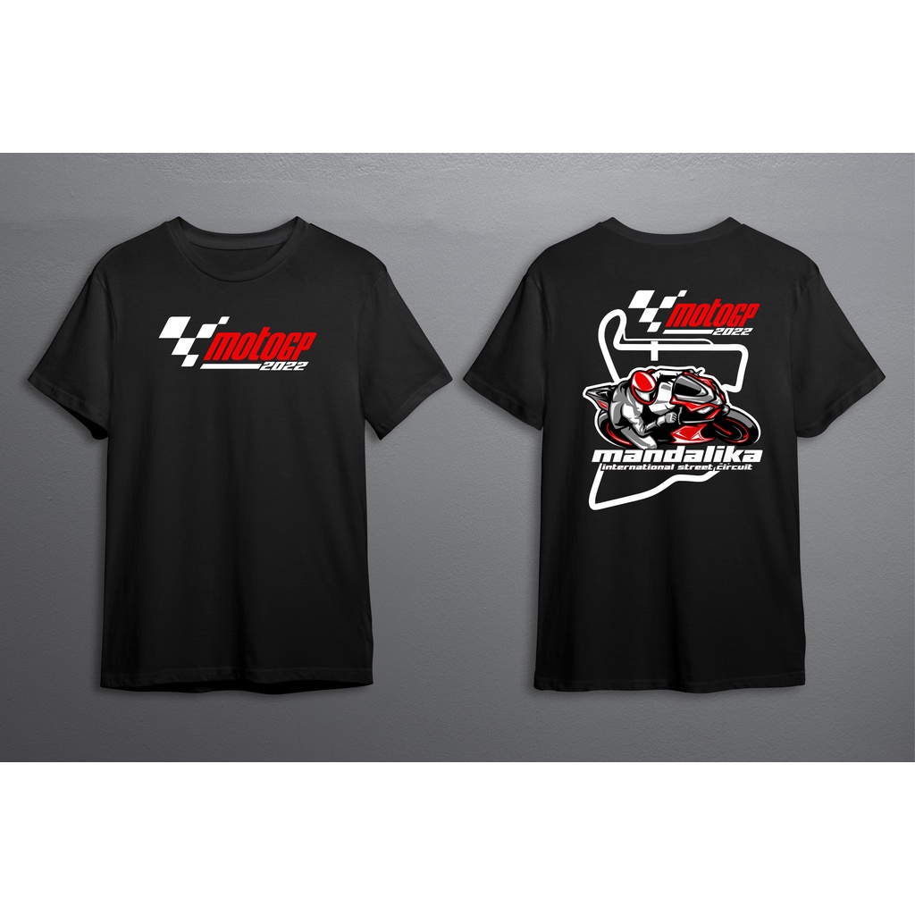 KAOS LENGAN PENDEK MOTO GP 2022 MANDALIKA BIG SIZE JUMBO